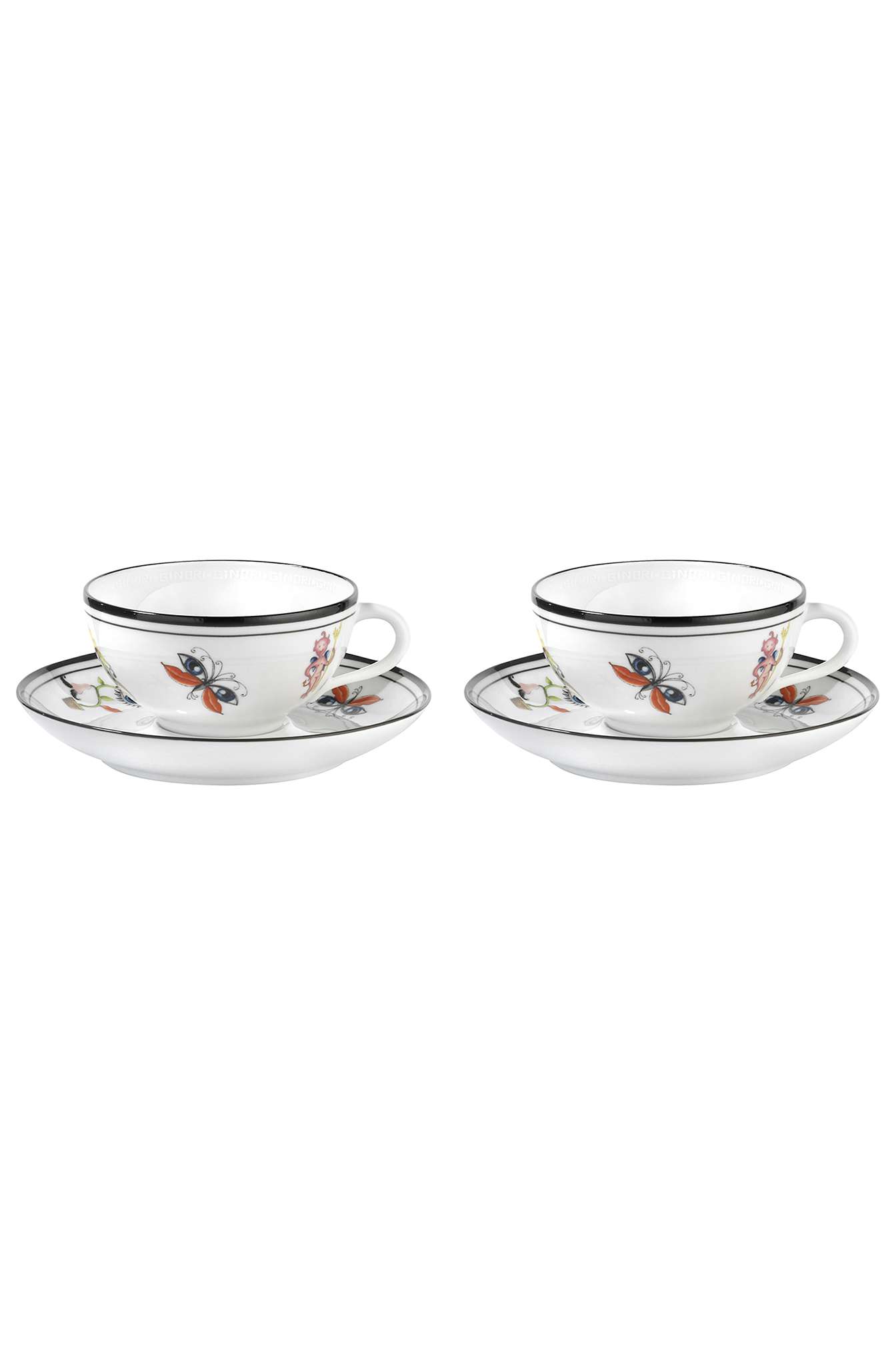 Arcadia Set Of 2 Tea Cups With Saucers - FARADAYS