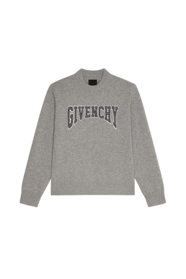 Givenchy College Embroidery Crew Neck Sweater