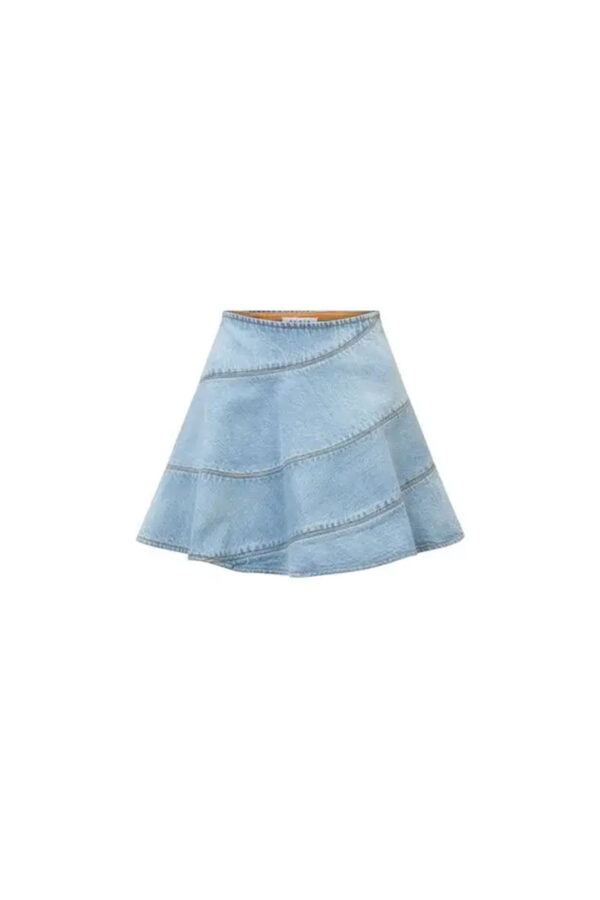 Womens Alaïa blue Denim Mini Skirt